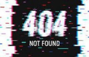404 ᴇʀʀᴏʀ