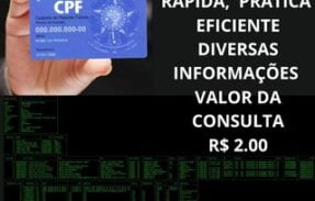 Consulta Completa CPF Pessoa Fisica (Serviço Pago R$ 2.00)